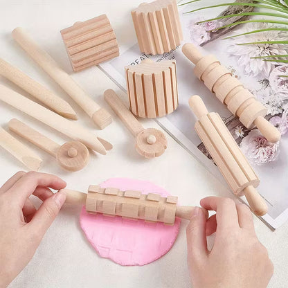 Houten Deeggereedschapsset – 12-delig Creatief Plezier
