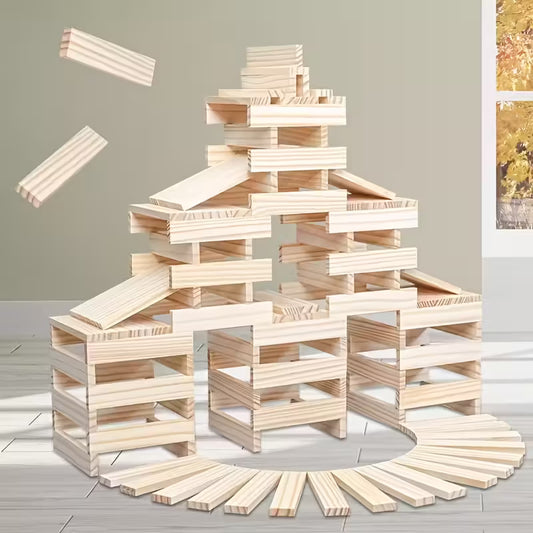 Houten bouwblokken