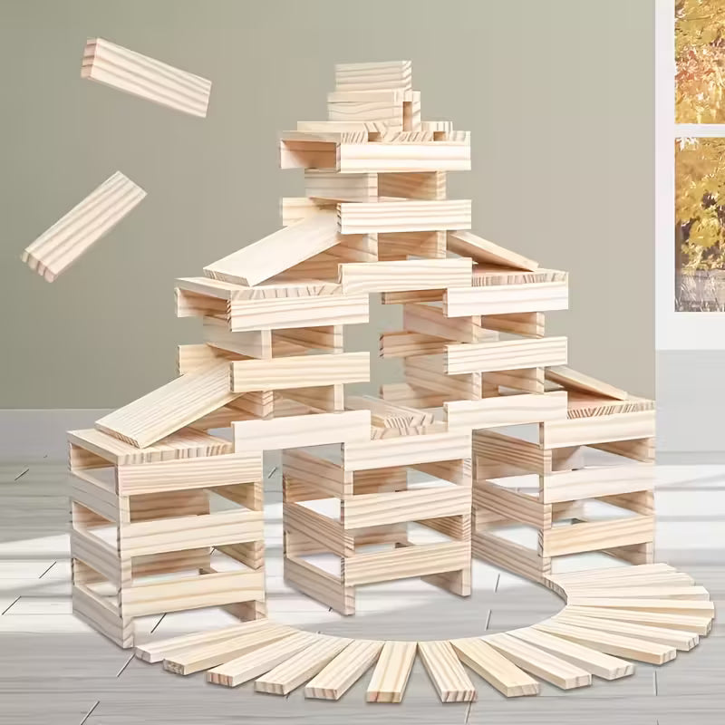 Houten bouwblokken