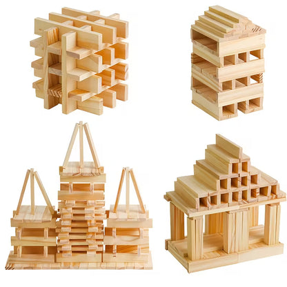 Houten bouwblokken