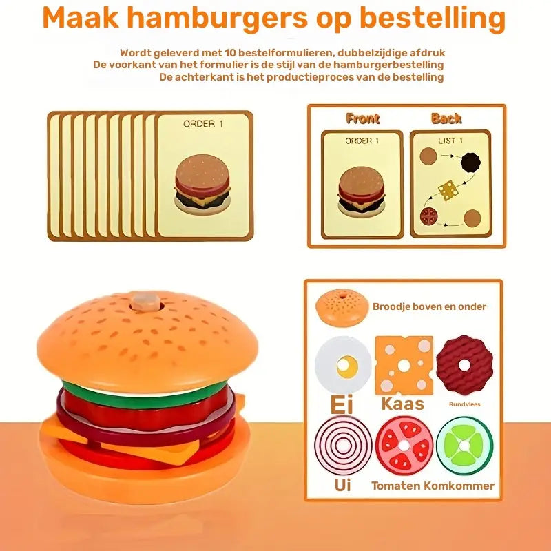 Stapelbare Hamburger Speelset