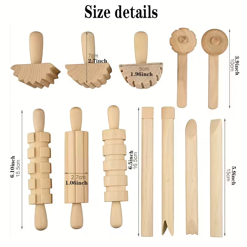 Houten Deeggereedschapsset – 12-delig Creatief Plezier
