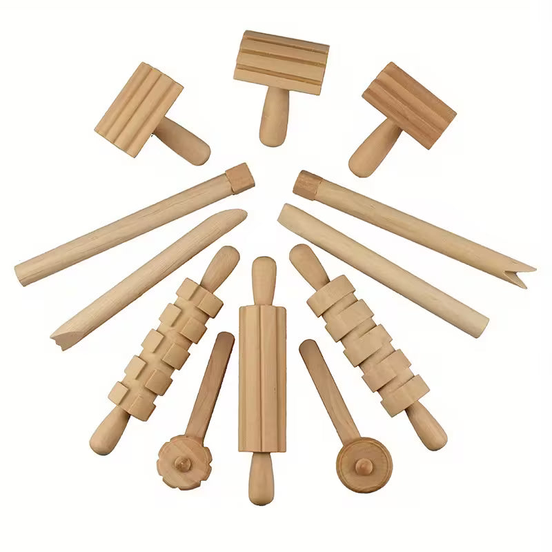 Houten Deeggereedschapsset – 12-delig Creatief Plezier