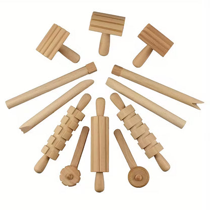 Houten Deeggereedschapsset – 12-delig Creatief Plezier