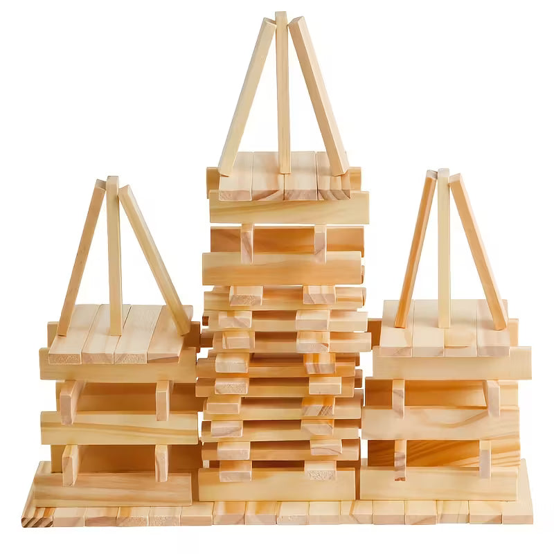 Houten bouwblokken