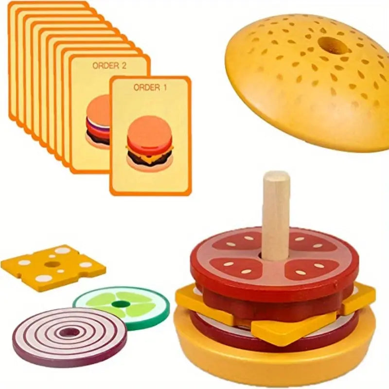Stapelbare Hamburger Speelset